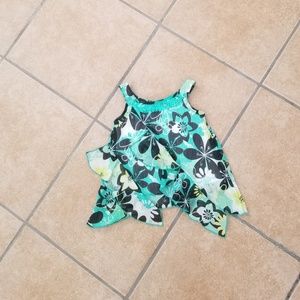 Little Girls Floral Tank Top